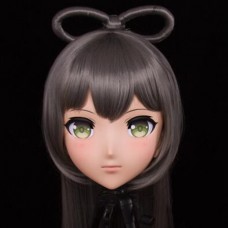 (MSM-01J) Custom Crossdress Female/Girl Resin 3/4 Head Cosplay Japanese Role Play Anime Luo Tianyi Kigurumi Mask 